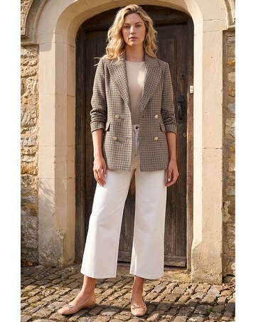 Roman Tweed Double Breasted Blazer