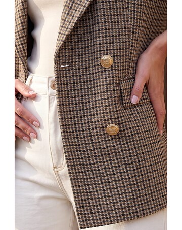 Roman Tweed Double Breasted Blazer