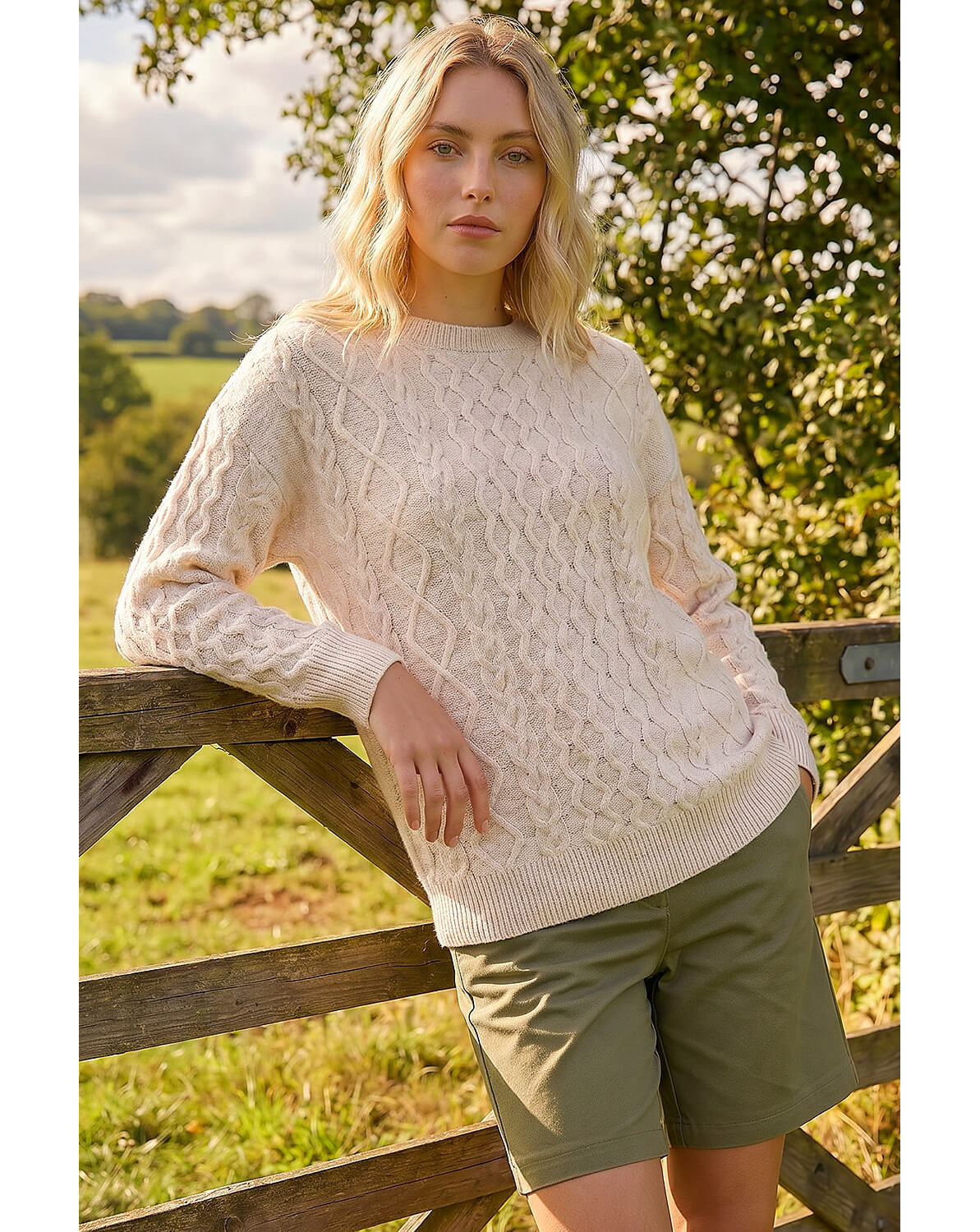 Roman Cable Knit Jumper