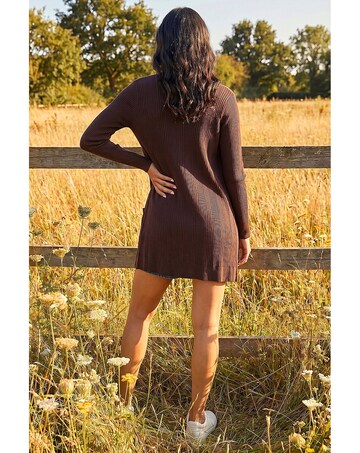 Roman Ribbed Knit Cardigan