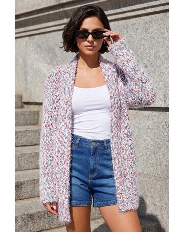 Roman Fluffy Nep Long Cardigan