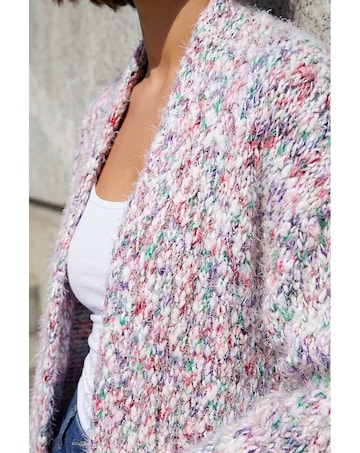 Roman Fluffy Nep Long Cardigan