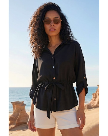Roman Safari Tie Front Jacket