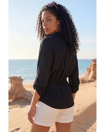 Roman Safari Tie Front Jacket