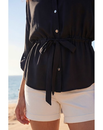 Roman Safari Tie Front Jacket