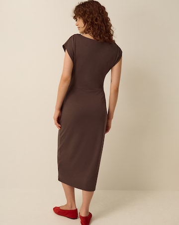 Monsoon Tiff Tie Side Jersey Midi Dress