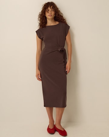 Monsoon Tiff Tie Side Jersey Midi Dress