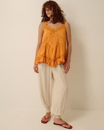 Monsoon Nixie Broderie Frill Cami Top