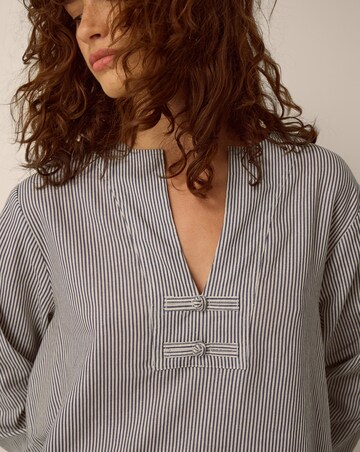 Monsoon Alexa Stripe Linen Blend Top