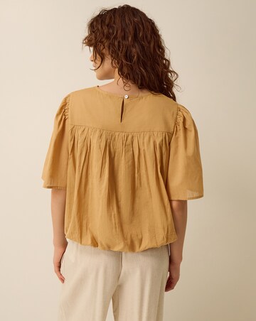 Monsoon Delta Embroidered Bubble Hem Top