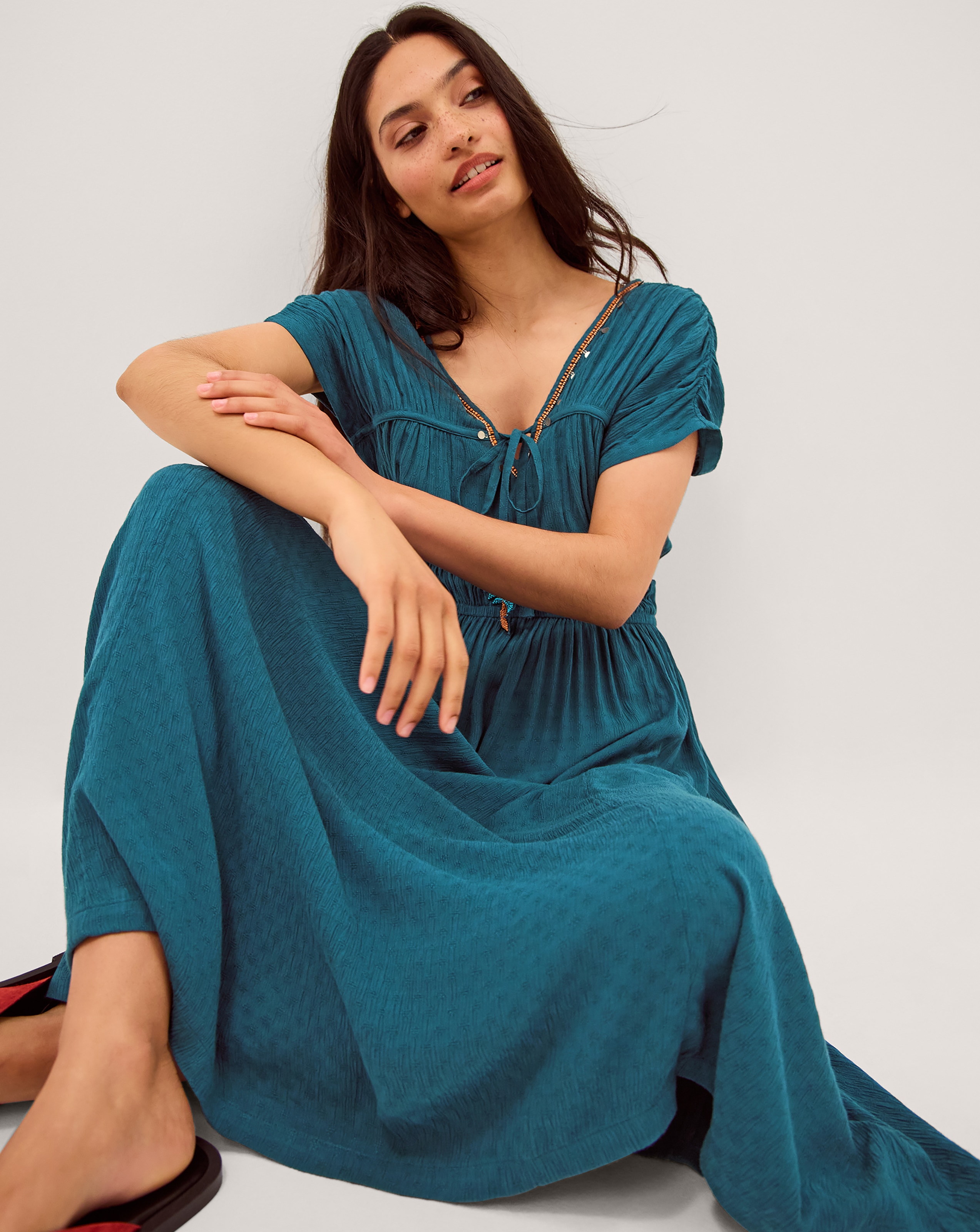 Monsoon Sophia Embellished Midi Dress