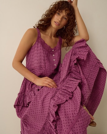 Monsoon Nixie Broderie Frill Maxi Dress