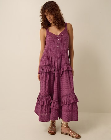 Monsoon Nixie Broderie Frill Maxi Dress