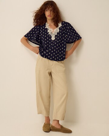 Monsoon Janey Printed Jersey Top