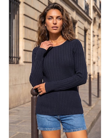 Roman Soft Ribbed Knit Top