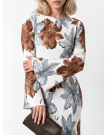 Lovedrobe Floral Print Plisse Dress