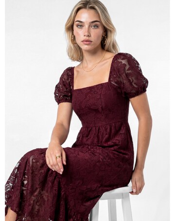 Lovedrobe Floral Lace Midaxi Dress