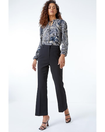 Roman Short Bootcut Stretch Trousers