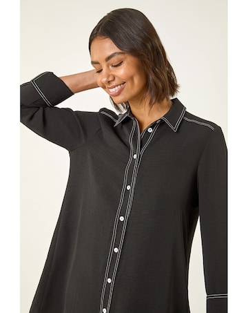Roman Contrast Stitch Shirt