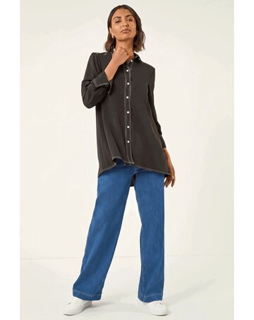 Roman Contrast Stitch Shirt