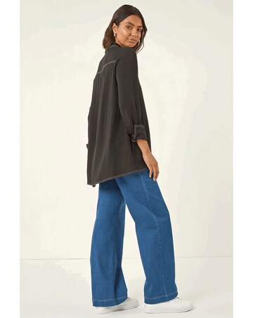 Roman Contrast Stitch Shirt