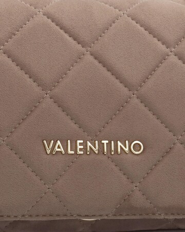 Valentino Bags Large Quilted Ocarina Taupe Suedette Satchel Bag