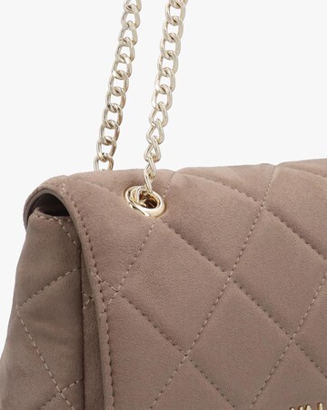 Valentino Bags Large Quilted Ocarina Taupe Suedette Satchel Bag