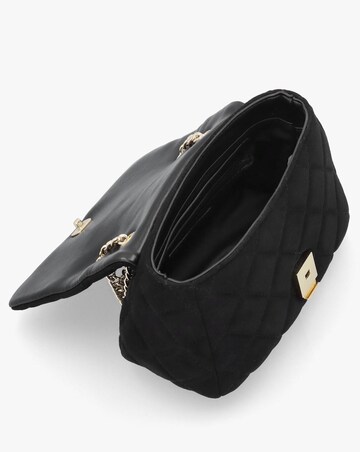 Valentino Bags Small Quilted Ocarina Black Suedette Shoulder Bag