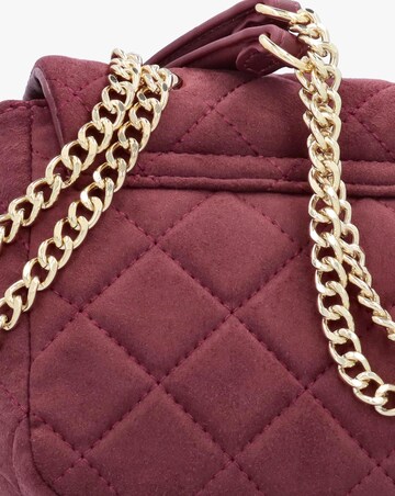 Valentino Bags Small Quilted Ocarina Bordeaux Suedette Shoulder Bag