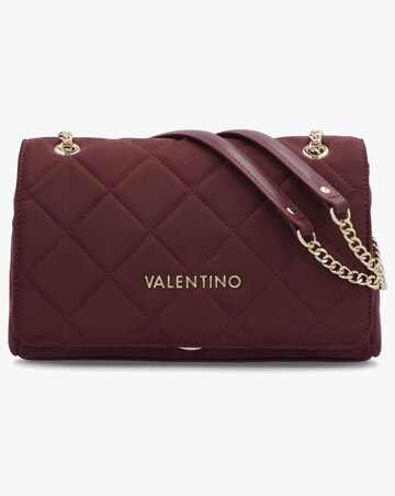 Valentino Bags Large Quilted Ocarina Burgundy Suedette Satchel Bag