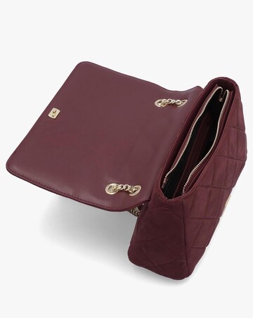 Valentino Bags Large Quilted Ocarina Burgundy Suedette Satchel Bag