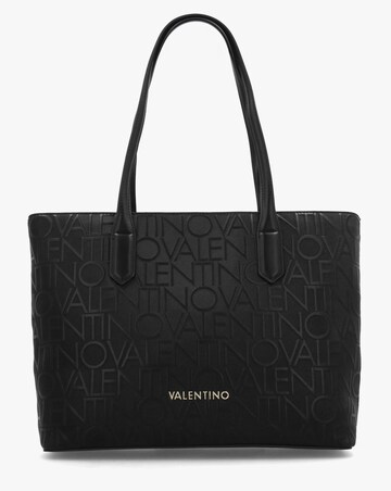 Valentino Bags Gynevra Monogram Black Shopper Bag