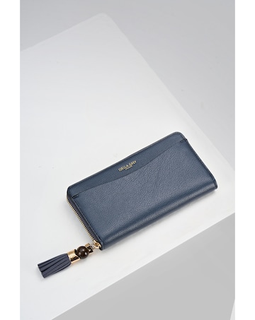 Luella Grey Capriana Denim Blue Large Purse