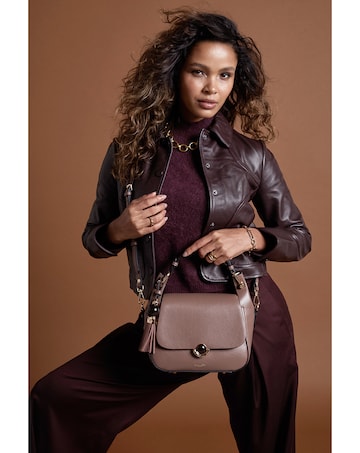Luella Grey Diana Fawn Top Handle Crossbody