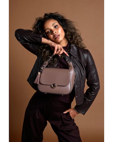 Luella Grey Diana Fawn Top Handle Crossbody