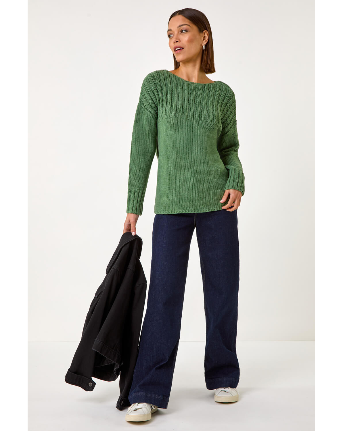 Roman Yoke Stitch Detail Jumper