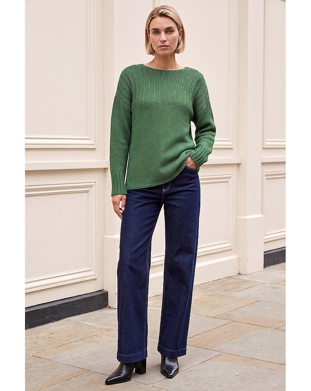 Roman Yoke Stitch Detail Jumper