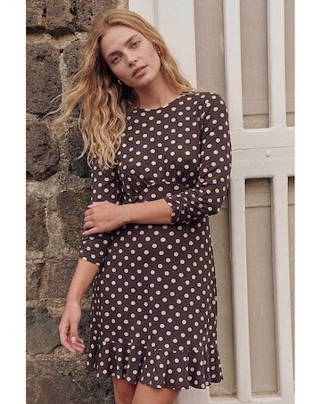 Roman Polka Dot Frill Dress