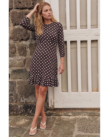 Roman Polka Dot Frill Dress