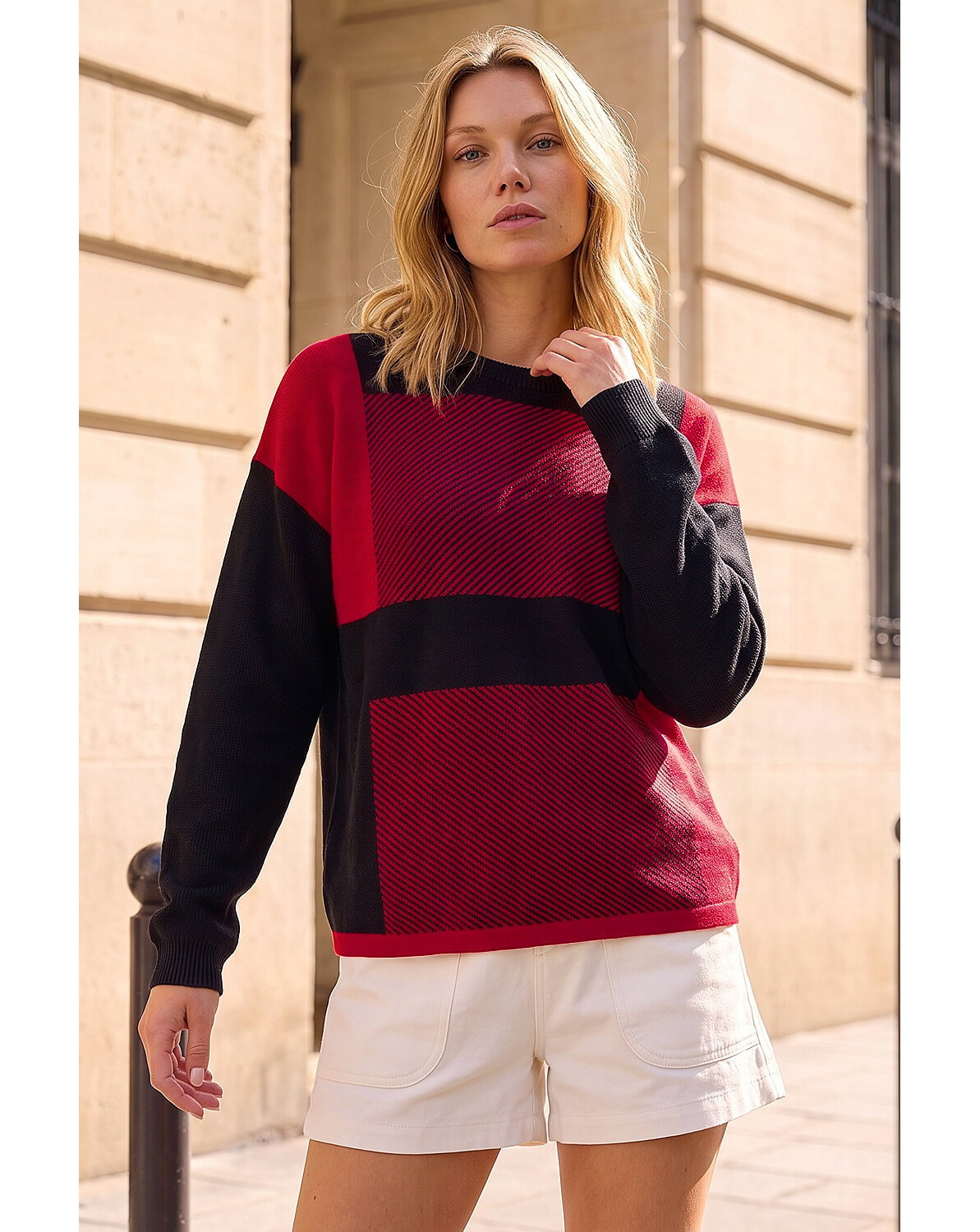 Roman Colour Block Knit Jumper