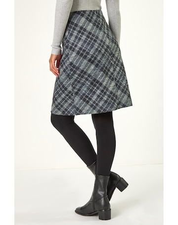 Roman Elastic Waist Pocket Pencil Skirt