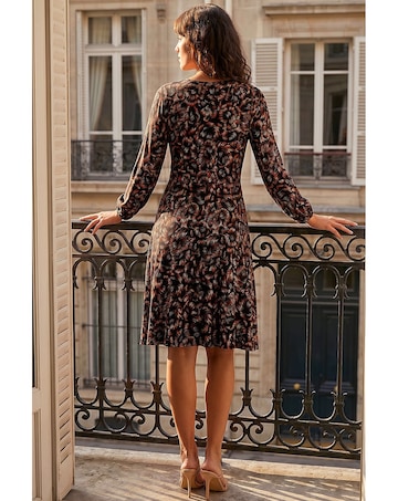 Roman Speckled Print Dress