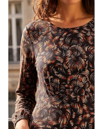Roman Speckled Print Dress