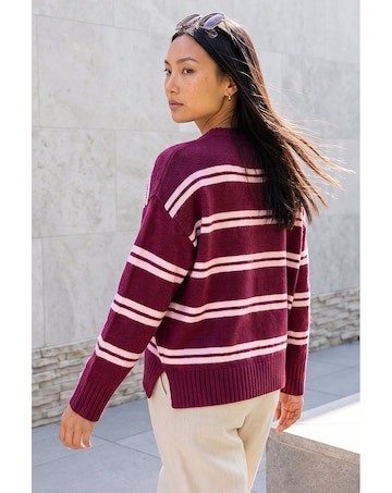 Roman Stripe Crew Neck Jumper