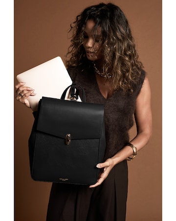Luella Grey Casey Black Laptop Backpack