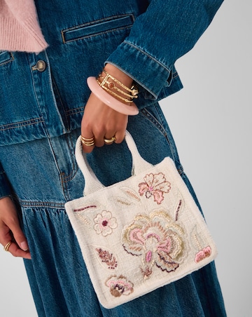 Accessorize Embroidered Handheld Bag