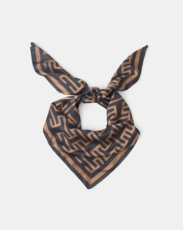 Accessorize Geometric Print Satin Scarf