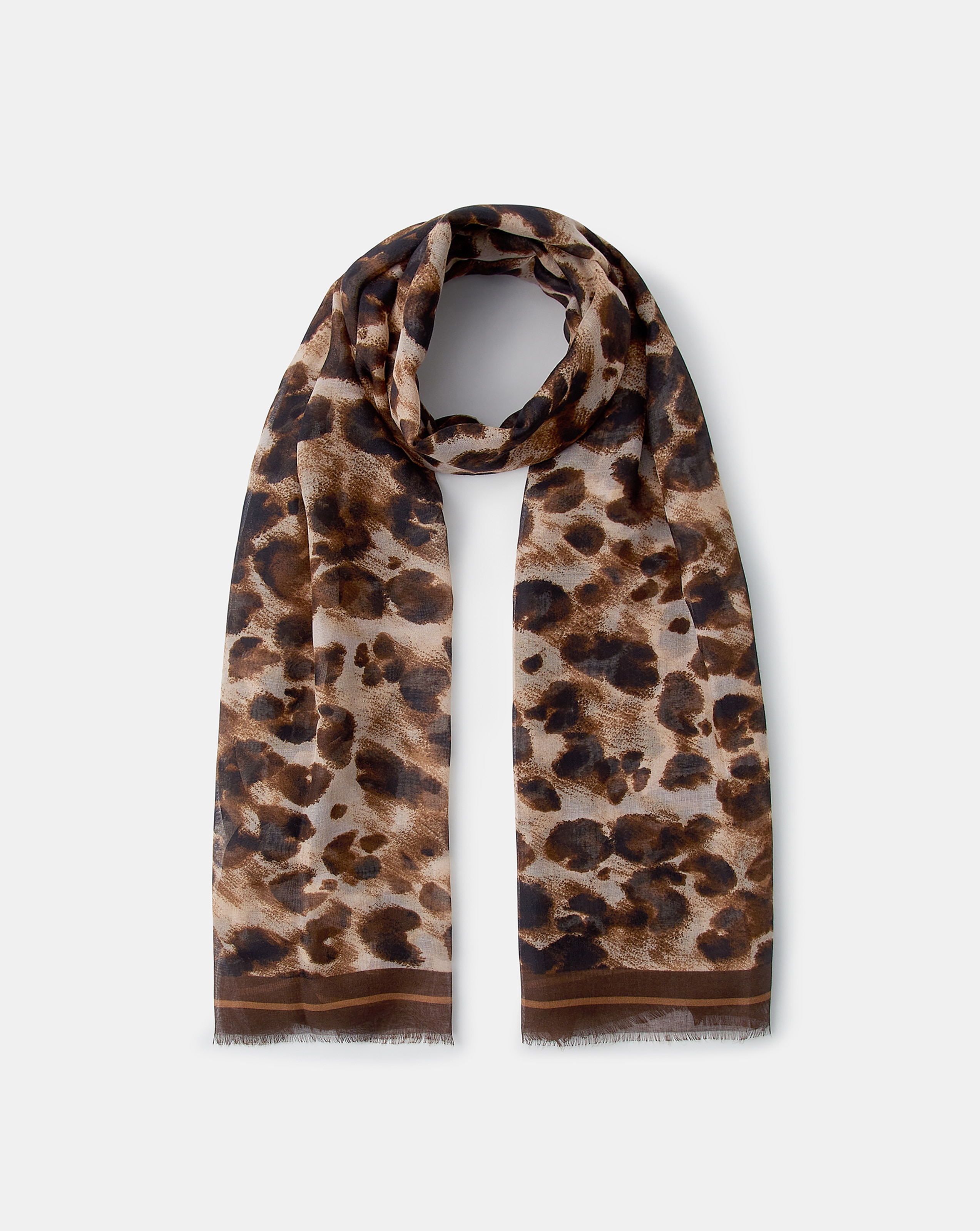 Accessorize Leopard Print Scarf