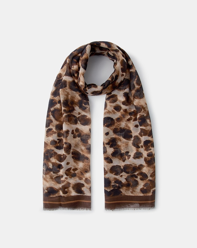 Accessorize Leopard Print Scarf