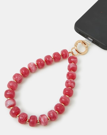 Accessorize Beaded Phone Wrist Strap